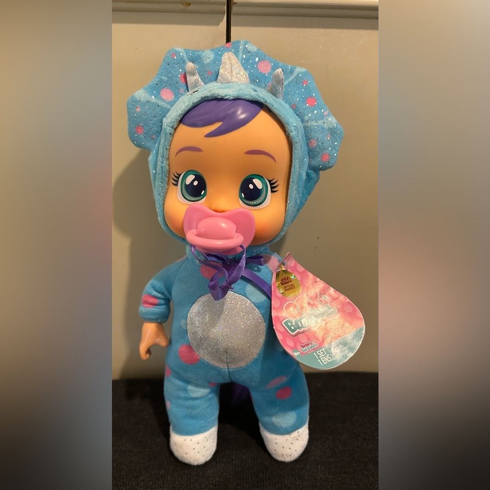 Cry Babies TINA Triceratops Fantasy Baby Doll Dinosaur Costume NWT